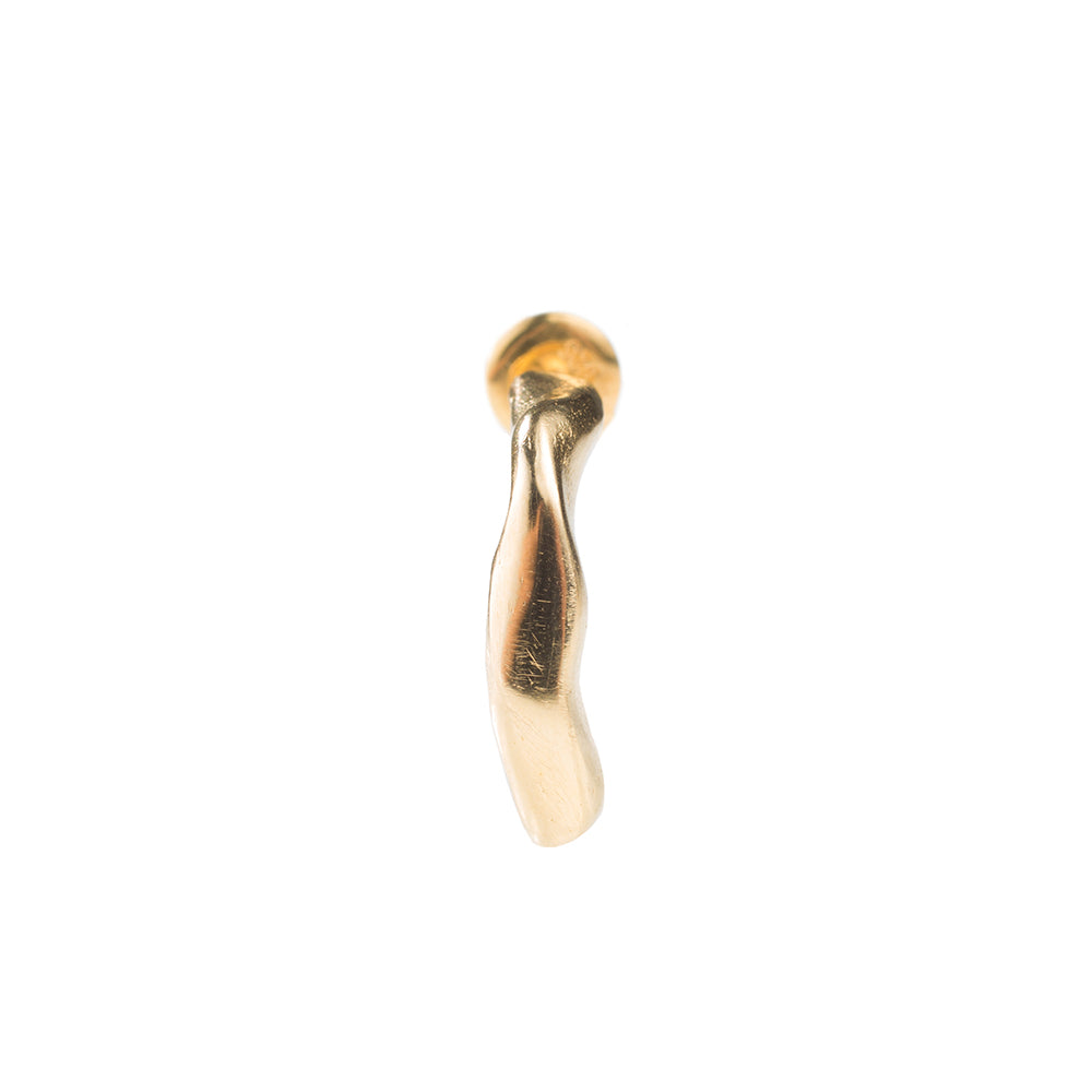 hana kim recycled silver Flow Earring gold plated