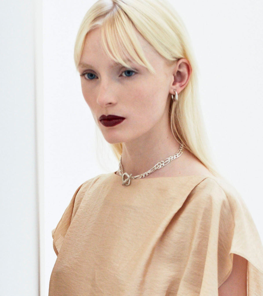 hana kim recycled silver Flow Earring 