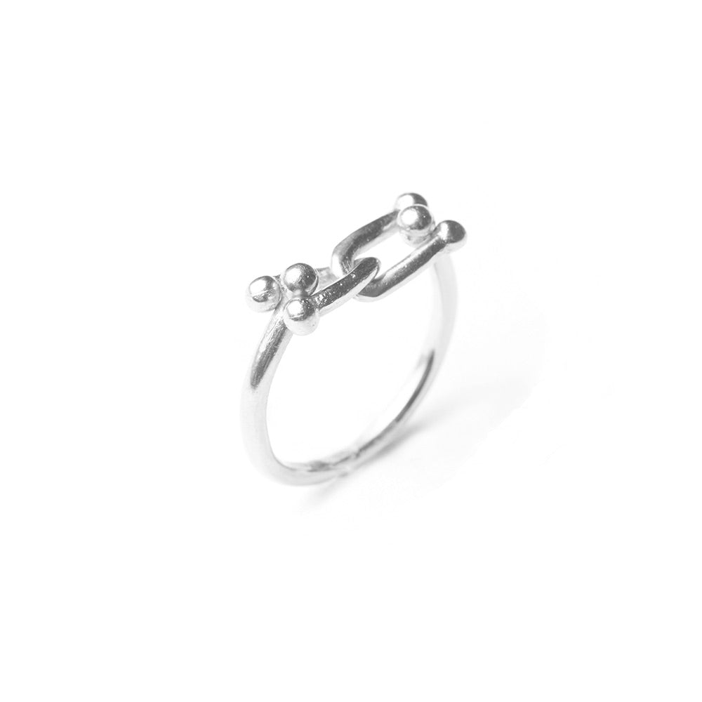 hana kim recycled silver Link Ring