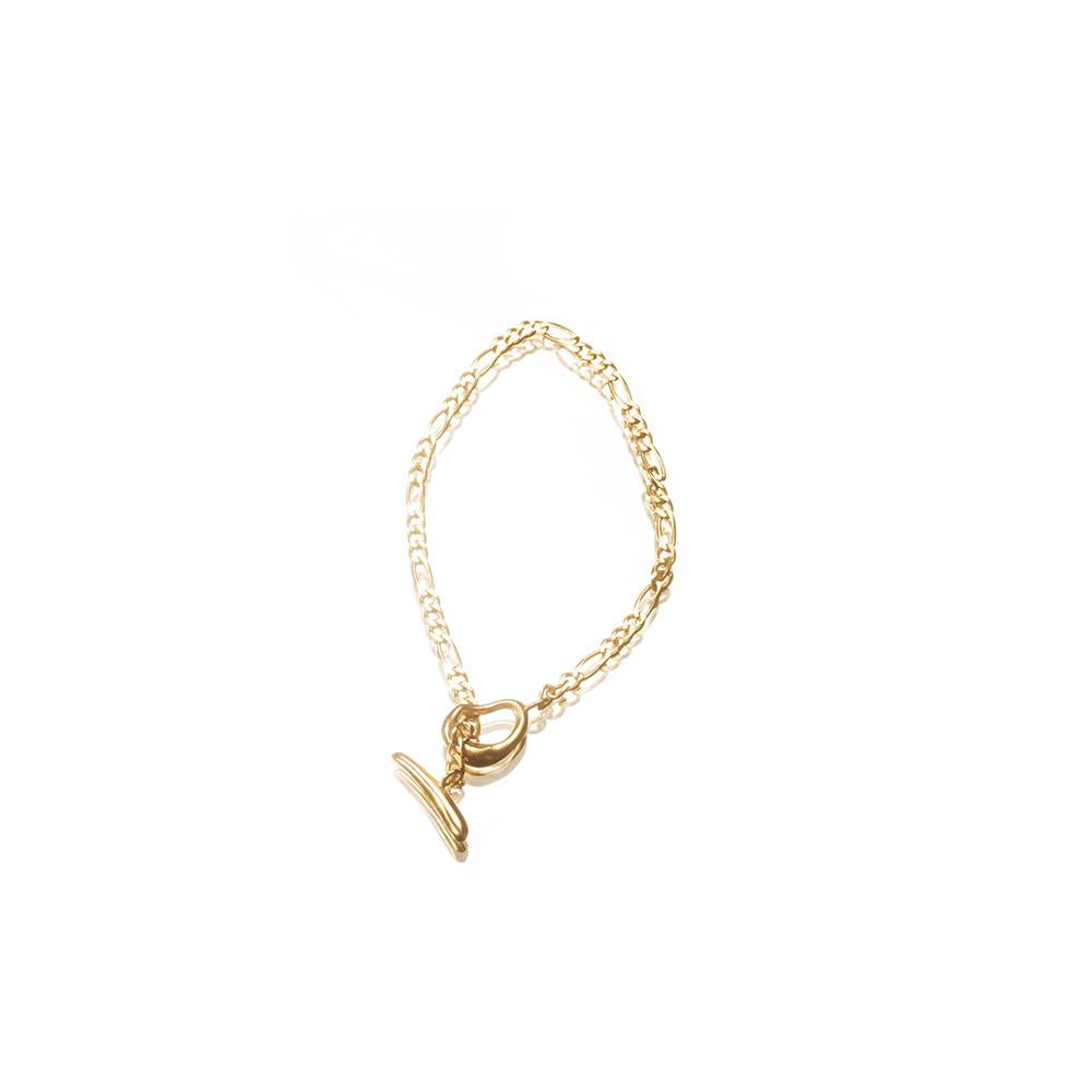 hana kim recycled silver Mesh Bracelet gold plated 