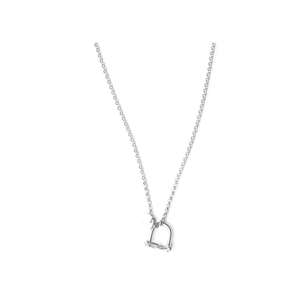 hana kim recycled silver Padlock Necklace 