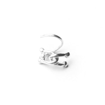 hana kim recycled silver Spiral Stud