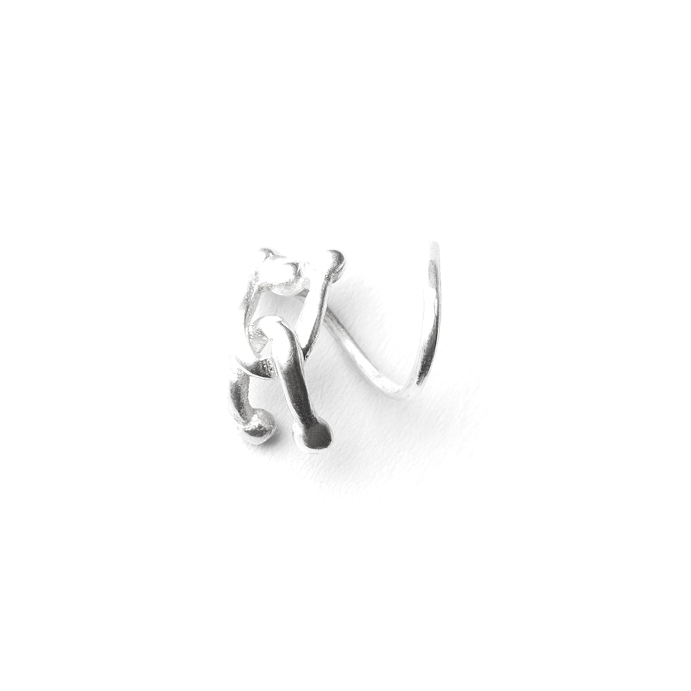 hana kim recycled silver Spiral Stud 